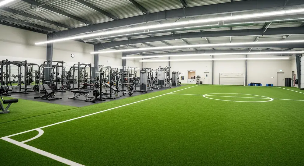 Professional turf at a DFW athletic training facility